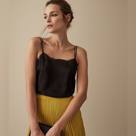 REISS Gwen Scallop Detail Cami NWT